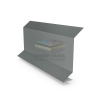 Планка примыкания 0,45 RAL7005 Полиэстер с пленкой Планка примыкания 0,45 RAL7005 Полиэстер с пленкой