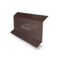 Планка примыкания 0,5 RAL8017 Satin с пленкой