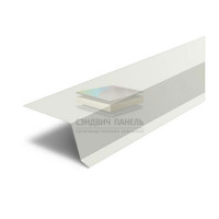 Планка капельник 100х55х2000-0.5 RAL9010 Пластизол