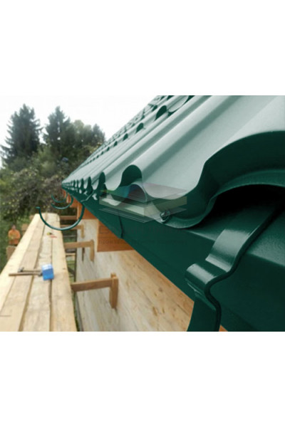 Планка капельник 100х55х2000-0.5 RAL6005 Viking E