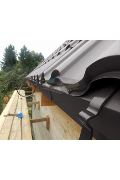 Планка капельник 100х55х2000-0.5 RAL8019 Viking E