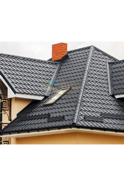 Планка конька круглого R110х2000-0.5 RAL7024 Полиэстер