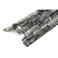 Планка конька круглого R110х2000-0.5 Белый Камень ECOSTEEL