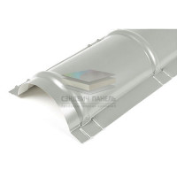 Планка конька круглого R110х2000-0.5 RAL7038 Пластизол
