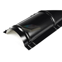 Планка конька круглого R110х2000-0.5 RAL9005 Viking E