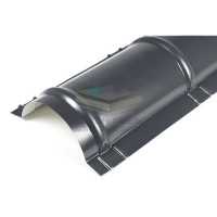 Планка конька круглого R110х2000-0.45 RAL7024 Полиэстер