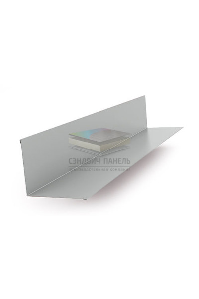 Планка примыкания верхняя 250х147х2000-0.5 RAL9006 Norman