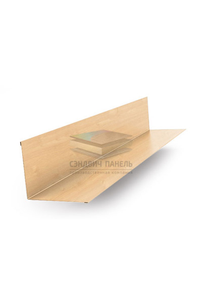 Планка примыкания верхняя 250х147х2000-0.5 Клен ECOSTEEL
