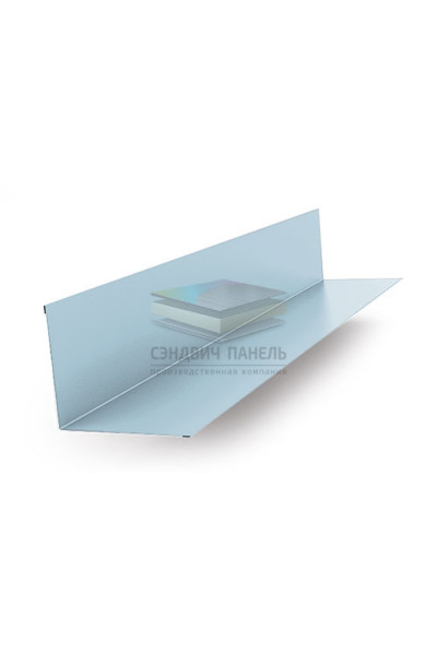Планка примыкания верхняя 250х147х2000-0.5 Met.Blue Призма