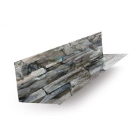 Планка примыкания верхняя 250х147х2000-0.5 БелыйКамень ECOSTEEL