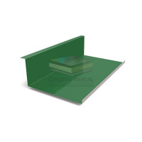 Планка примыкания нижняя 250х122х2000-0.5 RAL6002 Полиэстер