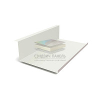 Планка примыкания нижняя 250х122х2000-0.45 RAL9003 Полиэстер
