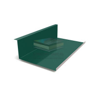 Планка примыкания нижняя 250х122х2000-0.45 RAL6005 Полиэстер