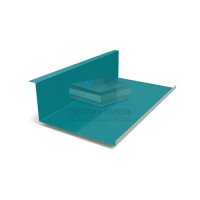 Планка примыкания нижняя 250х122х2000-0.5 RAL5021 Полиэстер