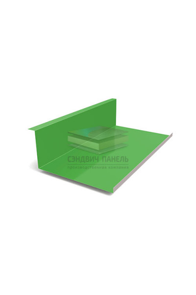 Планка примыкания нижняя 250х122х2000-0.5 RAL6018 Norman