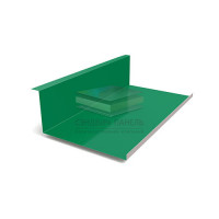 Планка примыкания нижняя 250х122х2000-0.45 RAL6029 Полиэстер