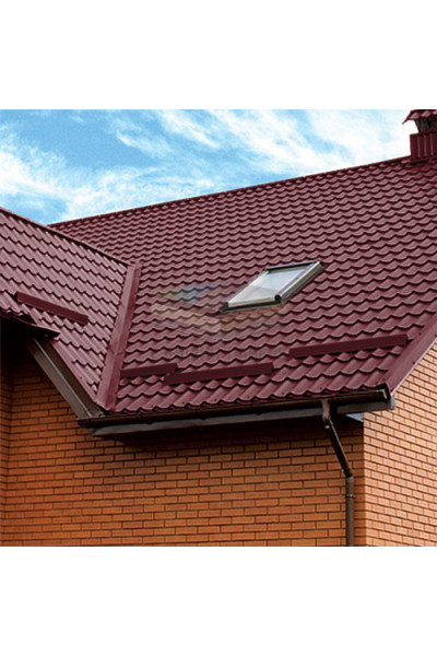 Планка снегозадержания-0,5 RAL3005 Satin с пленкой