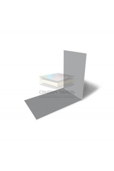 Планка снегозадержания усиливающая 0,45 RAL7004 Drap TX