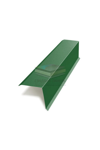 Планка торцевая 135х145х2000-0.45 RAL6002 Полиэстер