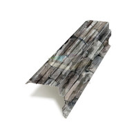 Планка торцевая 90х115х2000-0.5 БелыйКамень ECOSTEEL