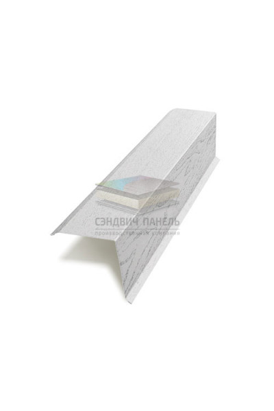 Планка торцевая 95х120х2000-0.5 Беленый Дуб ECOSTEEL_MA