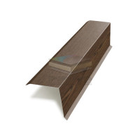 Планка торцевая 135х145х2000-0.5 МореныйДуб ECOSTEEL_MA
