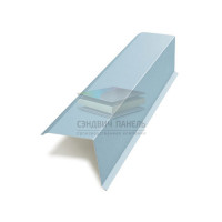 Планка торцевая 135х145х2000-0.5 Met.Blue Призма
