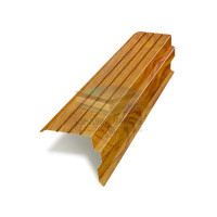 Планка торцевая 90х115х2000-0.5 ЗолотойДуб ECOSTEEL_T