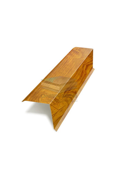 Планка торцевая 135х145х2000-0.5 ЗолотойДуб ECOSTEEL_T