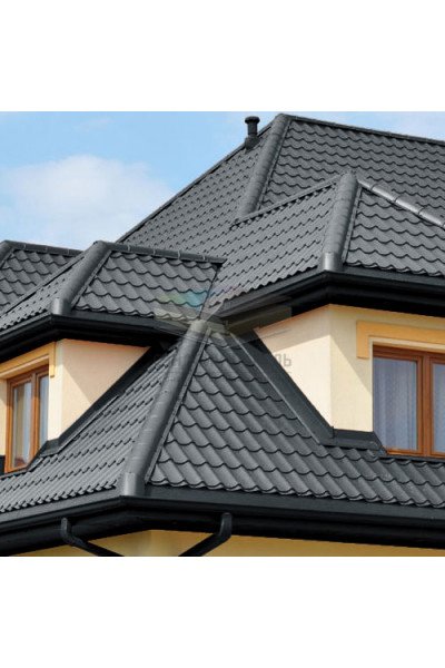 Тройник Y конька полукруглого 0,5 RAL7016 Satin Matt TX с пленкой