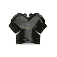 Тройник Y конька полукруглого 0,5 RAL9005 Satin с пленкой