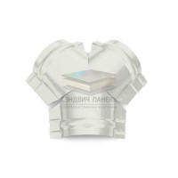 Тройник Y конька полукруглого 0,5 RAL9003 Satin с пленкой