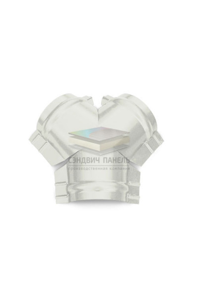 Тройник Y конька полукруглого 0,5 RAL9003 Satin с пленкой