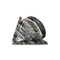 Заглушка конька круглого конусная-0.5 Белый Камень ECOSTEEL