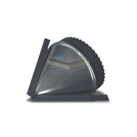 Заглушка конька круглого конусная-0.5 RAL7024 Viking E