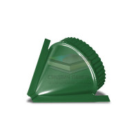 Заглушка конька круглого конусная-0.45 RAL6002 Полиэстер