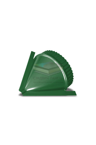 Заглушка конька круглого конусная-0.45 RAL6002 Полиэстер