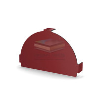 Заглушка конька круглого простая-0.5 RAL3011 Norman
