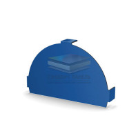 Заглушка конька круглого простая-0.5 RAL5005 Полиэстер