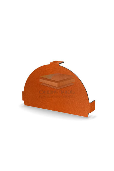 Заглушка конька круглого простая-0.5 CopperCopper AGNETA