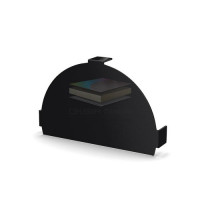 Заглушка конька круглого простая-0.5 RAL9005 Viking E