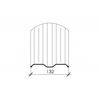 Евроштакетник М - образный, 132 мм, Сосна - 0,45 мм