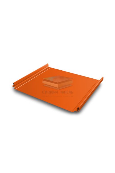 Кликфальц Pro 0,45 PE с пленкой на замках RAL 2004 оранжевый