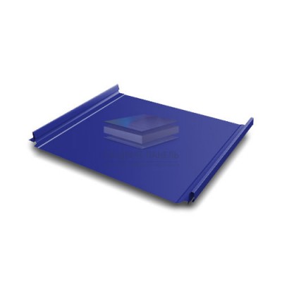 Кликфальц Pro 0,45 PE с пленкой на замках RAL 5002 ультрамариново-синий