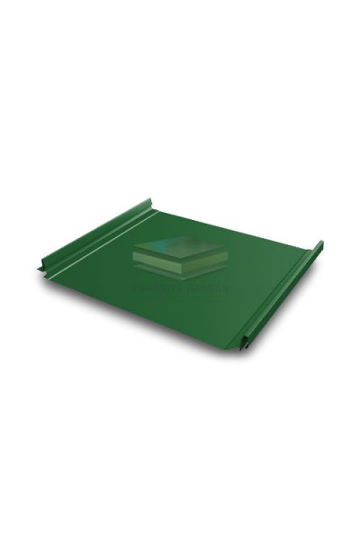 Кликфальц Pro 0,45 PE с пленкой на замках RAL 6002 лиственно-зеленый
