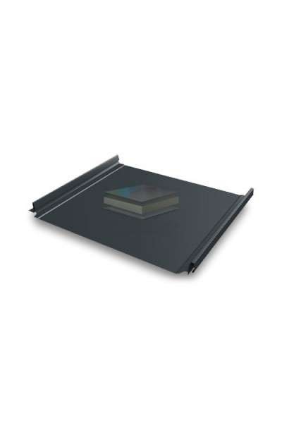 Кликфальц Pro 0,5 Rooftop Matte с пленкой на замках RAL 7016 антрацитово-серый