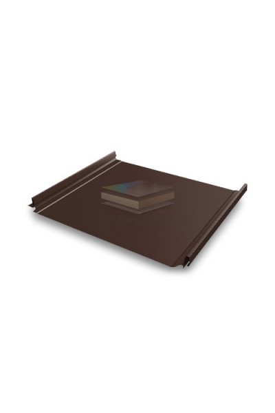 Кликфальц Pro 0,45 Drap с пленкой на замках RAL 8017 шоколад