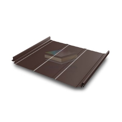 Кликфальц Pro Line 0,45 Drap с пленкой на замках RAL 8017 шоколад