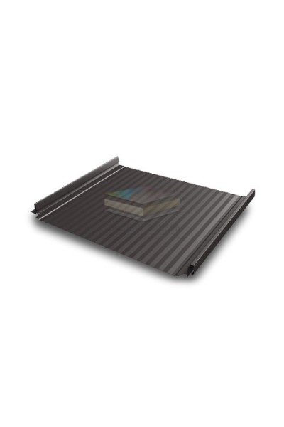 Кликфальц Pro Gofr 0,5 Rooftop Matte с пленкой на замках RR 32 темно-коричневый