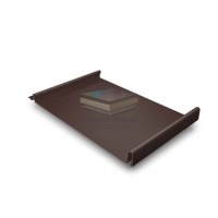 Кликфальц 0,5 Quarzit с пленкой на замках RAL 8017 шоколад